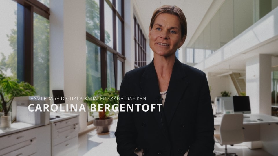 Carolina Bergentoft - Teamledare för digitala kanaler - Skånetrafiken